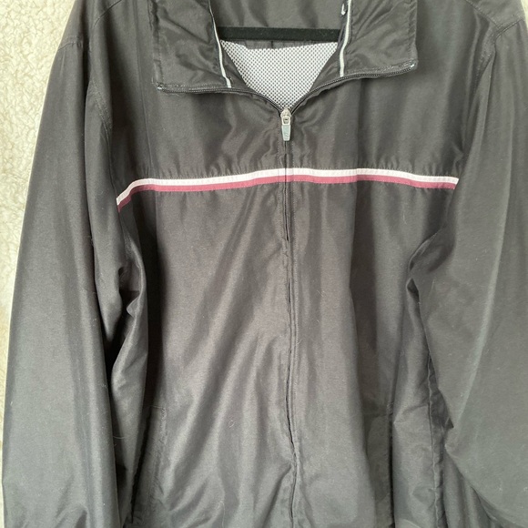 Tekgear Jackets & Blazers - Stylish Black Bomber Jacket with Pink Accent